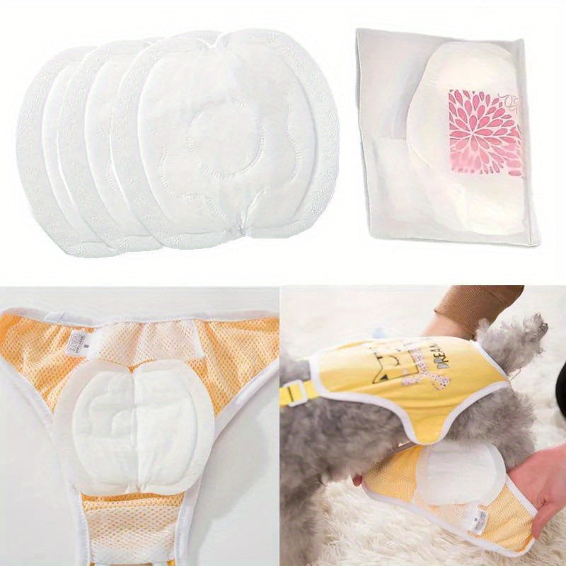 100pcs Comfortable & Absorbent Disposable Dog Diapers - Ideal for Small Breeds, Design