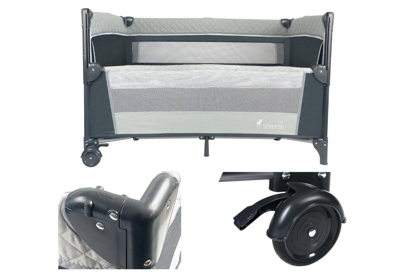 Overnight Travel Cot Collapsible Delivery 3 Levels Bag Mosquito Coat Side Side Side Hanging Mattress