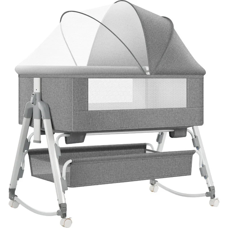 Baby Bassinet,Kids Cot Baby Crib Cradle Newborn Movable Portable Nest Crib Baby Travel Bed