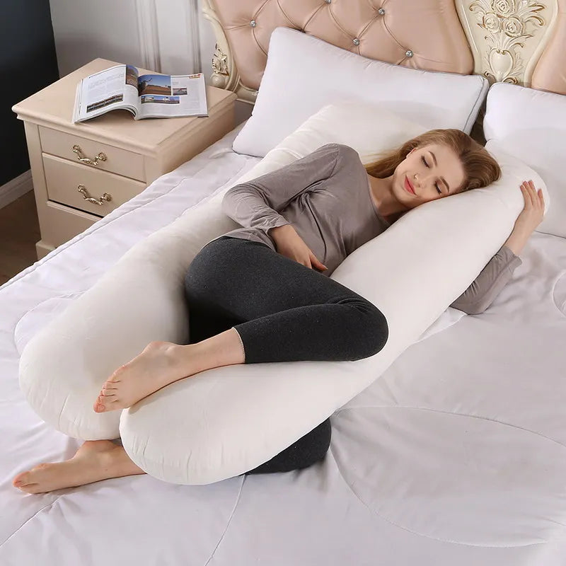 Coussin de grossesse 120 x 70 cm pour femmes enceintes, coussin moelleux pour la grossesse, la maternité, l'allaitement et le sommeil, livraison directe