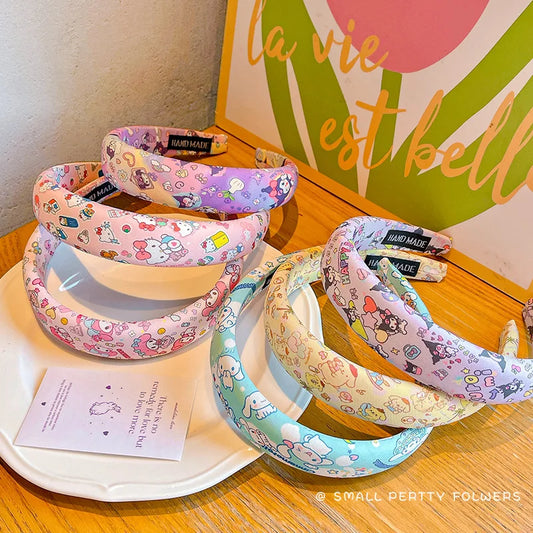 Sanliou Children's Cute Kuromi Headbands for Girls, Anti slip Headbands for Girls, bangs, Hair Breakers Artifactgift