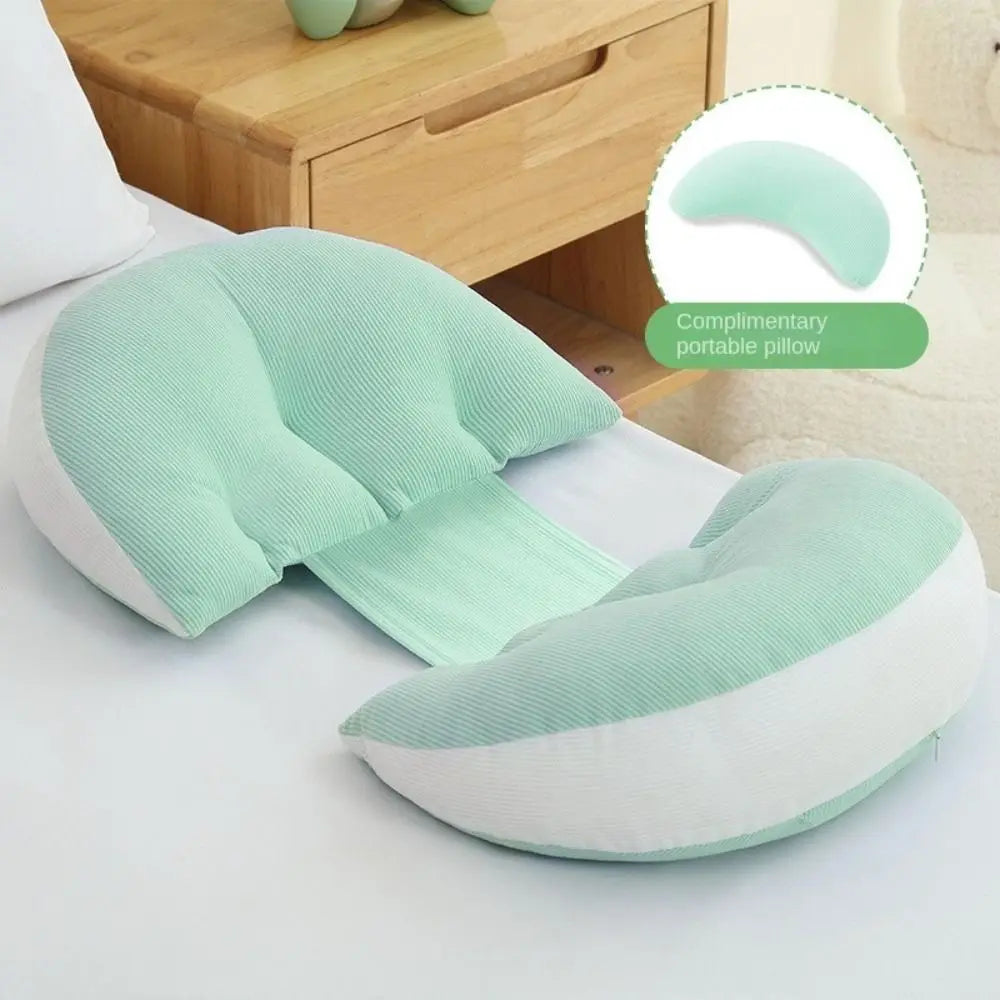 Coussin de taille pour femmes enceintes, oreiller de maternité doux en forme de U, coussin de soutien abdominal confortable, coussin de grossesse, oreiller de sommeil