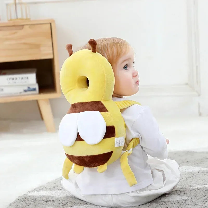 Coussin de protection pour la tête et le dos pour bébé, coussin de protection pour apprendre à marcher, couvre-chef pour prévenir les blessures, coussin de sécurité pour prévenir les chutes, dessin animé, abeille, oreillers pour enfants
