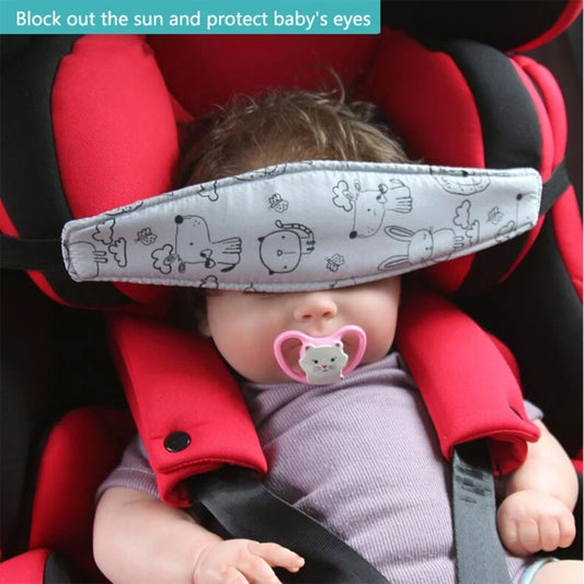 Car Head Support for Kids Toddler Baby Carseat Neck Support Sleep Headrest Head Strap Child Cartoon Eyeshade