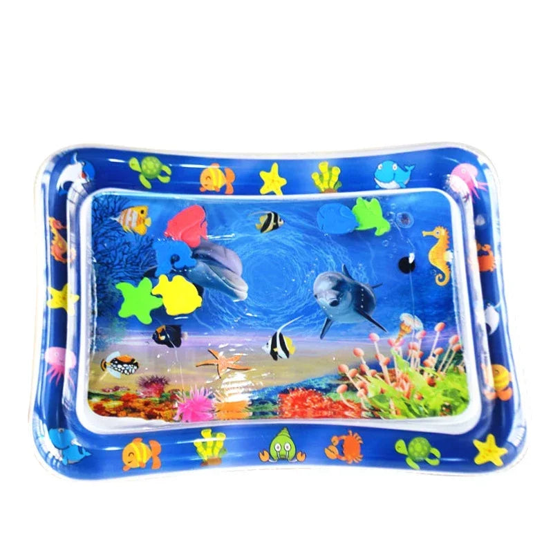 Inflatable Tummy Time Mat Premium Baby Play Mat Inflatable Water Cushion Interactive Baby Gym Baby Toys for Sensory Development