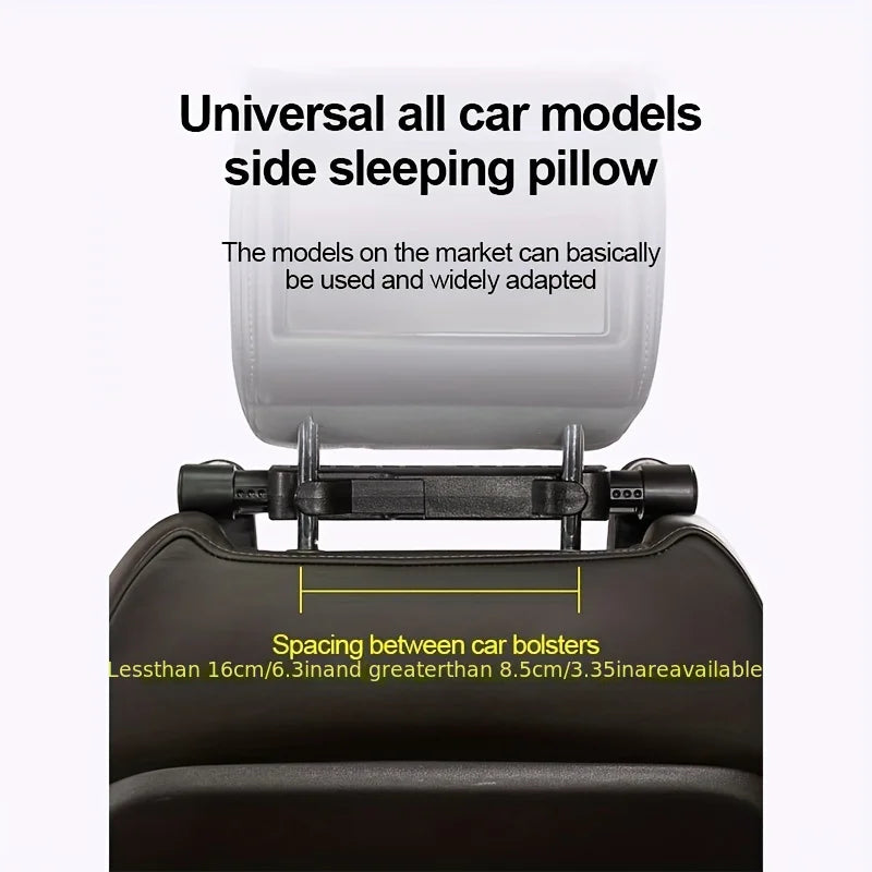 Car Headrest Pillow for Kids, Cartoon Road Pal Headrest, Adjustable Car Seat Head Neck Support, U Shaped Car Sleeping Pillow