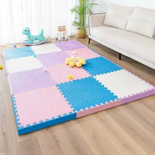 30×30x1.0cm Anti-slip Thickening Puzzle Mat Carpet for Baby Children's Room Game Playing Activity & Livingroom & Bedroom