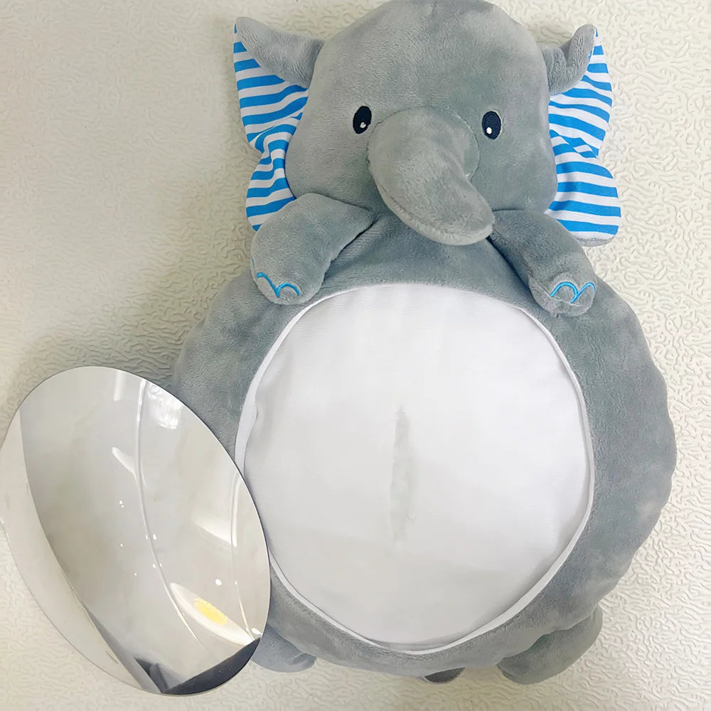 Cartoon Baby Car Rearview Mirror Baby Mirror Toys Multi-Function Baby Toy Infant Soft Mirror Tummy Time Easy to Install Infant