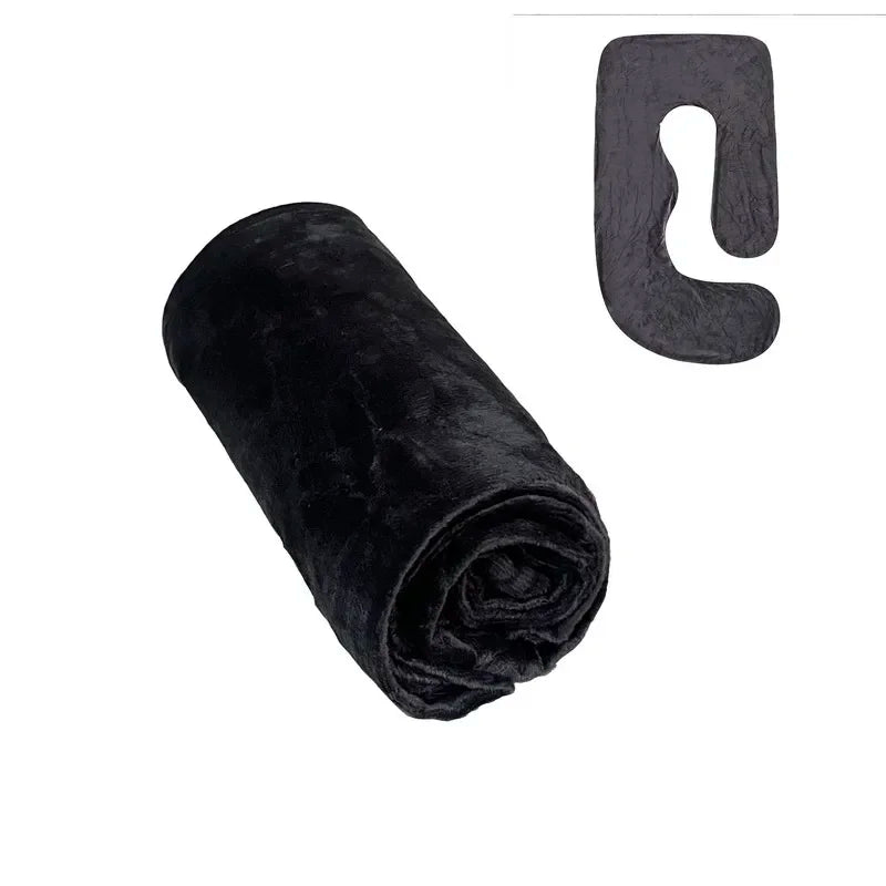 Oreiller de grossesse J 3 kg 6,6 lb pour femmes enceintes, sommeil, allaitement, maternité, soutien complet du corps pour le dos, le ventre, les hanches, les jambes, housse amovible