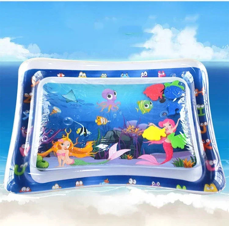 Baby Water Play Mat Inflatable Cushion PVC Infant Tummy Time Toddler Water Pad for Kids Early Education Developing Activity Toys