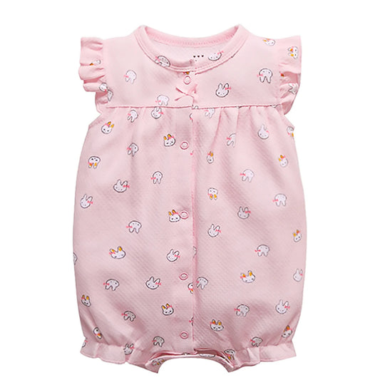 Body d'été pour nouveau-né, barboteuse pour garçons et filles, vêtements 100 % coton pur, body doux à manches courtes pour tout-petits