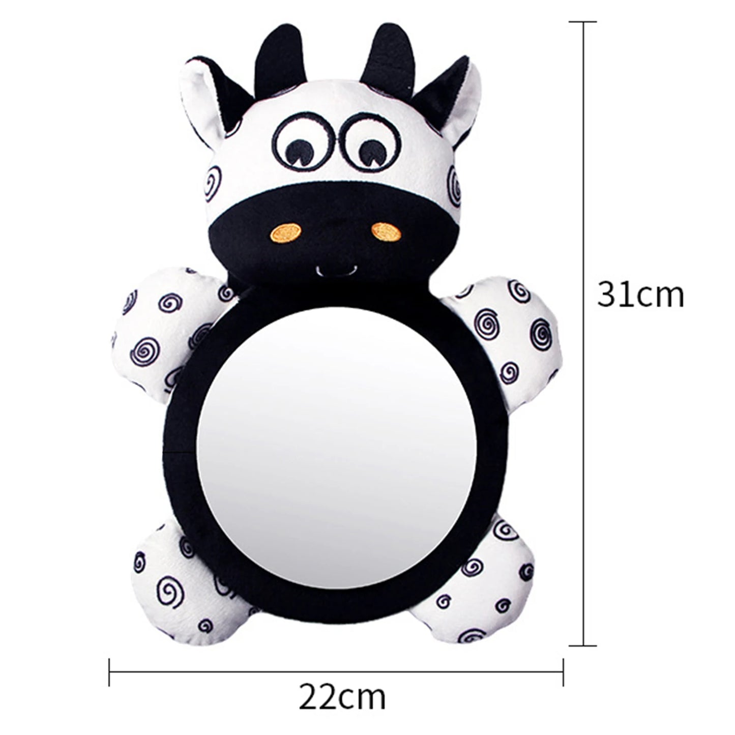 Cute Baby Car Mirror Adjustable Back Seat Mirror Safety View Back Seat Mirror Baby Facing Rear Ward Infant Care Square Safety