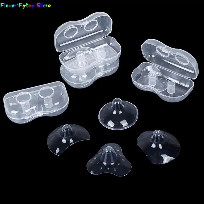 2pcs Silicone Nipple Protectors Feeding Mothers Nipple Protection Cover Breastfeeding Mother Milk Silicone Nipple