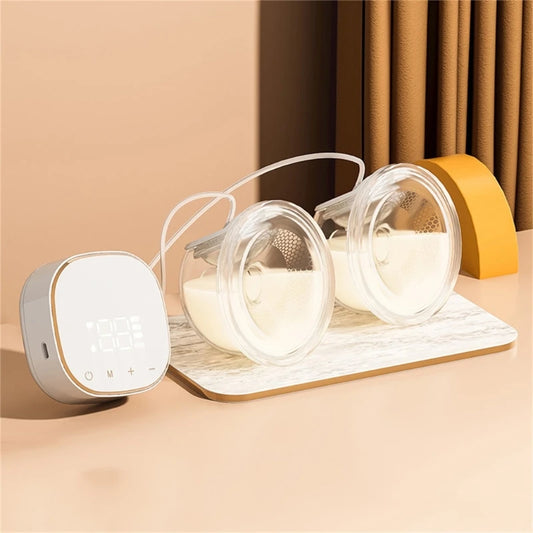 Tire-lait électrique double, rechargeable, facile à transporter, pour l'extérieur, USB, portable, mains libres, extracteur de lait portable, sans BPA