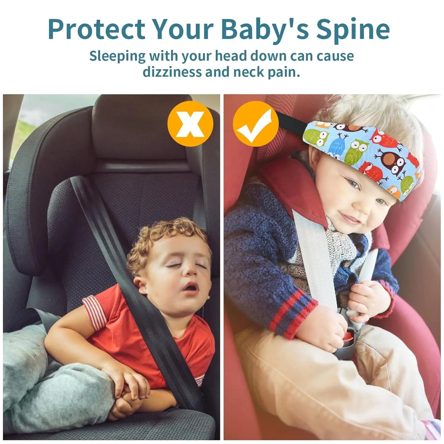 Baby Car Seat Head Support Children Fastening Belt Adjustable Boy Girl Sleep Positioner Baby Saftey Pillow Infant Head Protector