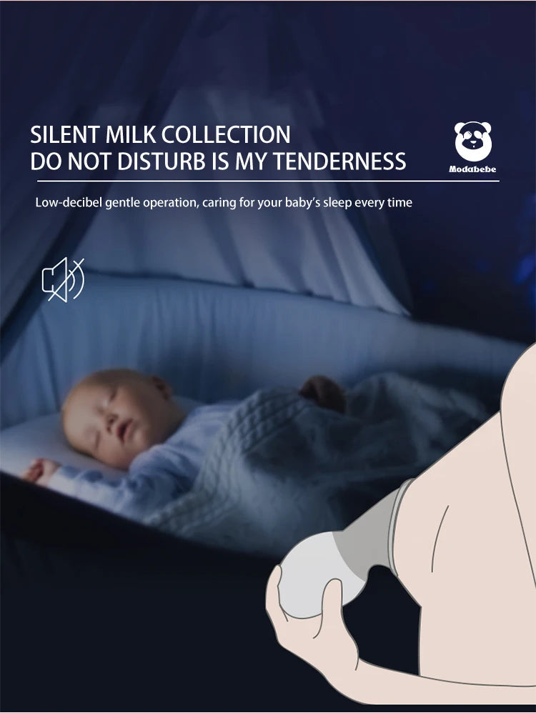 Tire-lait manuel en silicone de qualité alimentaire Modabebe