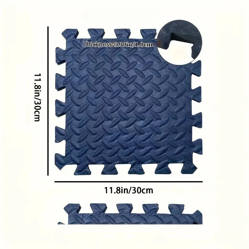 16-Piece Baby Activity Mat Leaf Pattern Anti-slip Shock-absorbing Interlocking Floor Tiles Suitable for Bedroom and Living Room
