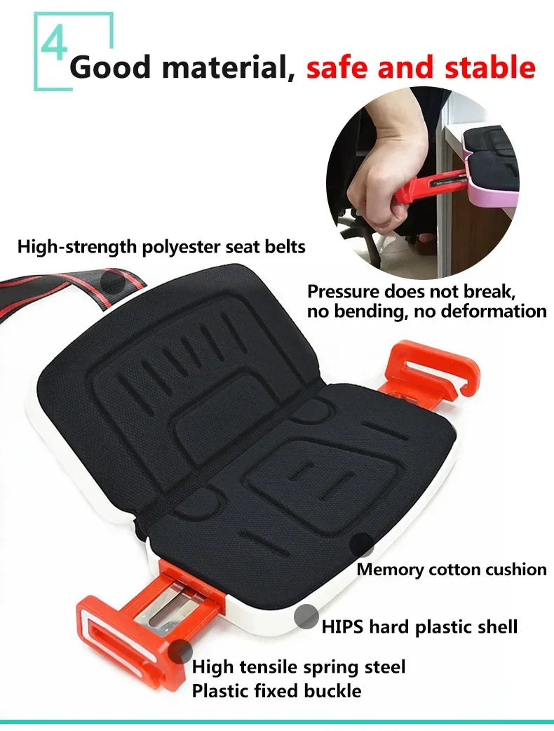 Ifold Portable Baby Car Seat Safety Cushion Travel Pocket Foldable Child Car Safety Seats Harness The Grab and Go Booster