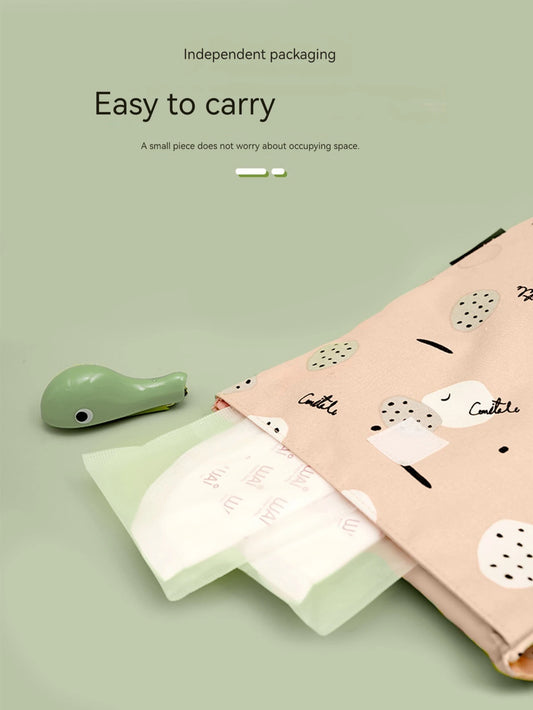 Lot de 100 coussinets d'allaitement jetables, respirants, fins et super absorbants, en coton