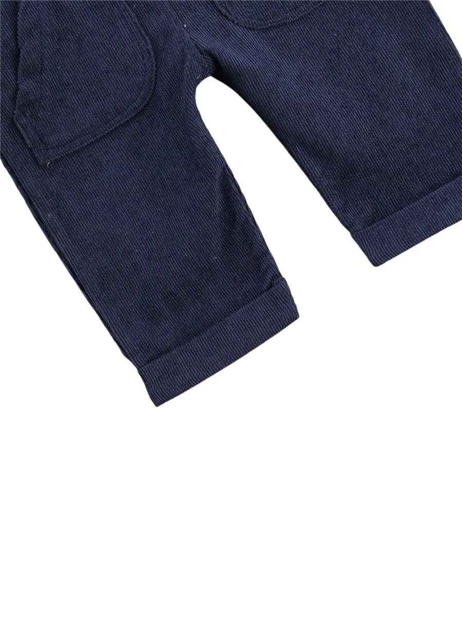 Combinaison pantalon à bretelles unisexe pour bébé de 0 à 24 mois avec boutons, couleur unie, pour tout-petits garçons et filles