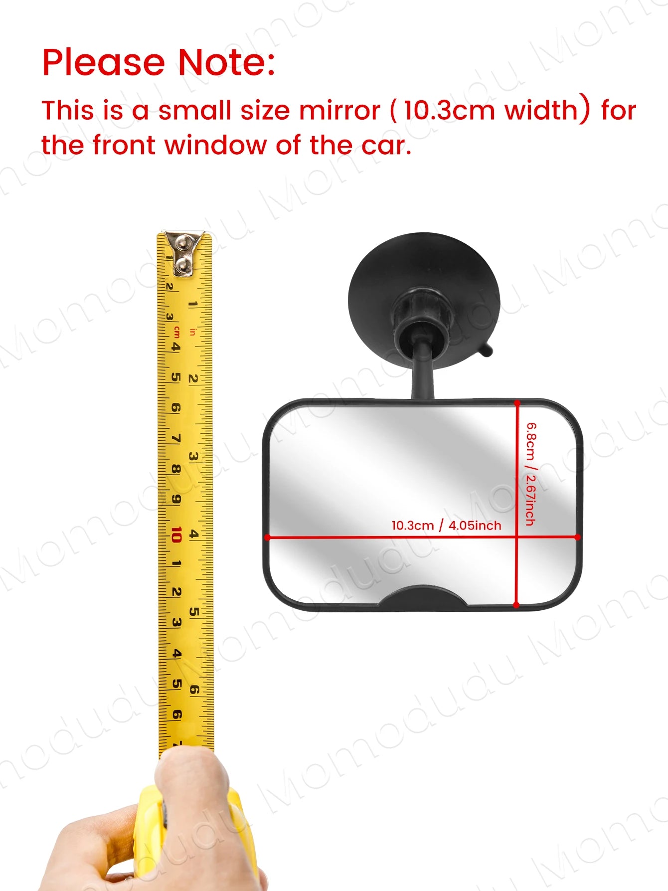 2-in-1 Black Adjustable Car Seat Mirror 360° Rotatable Shatterproof Suction Cups Easy Install for Rear-Facing Kids Monitoring