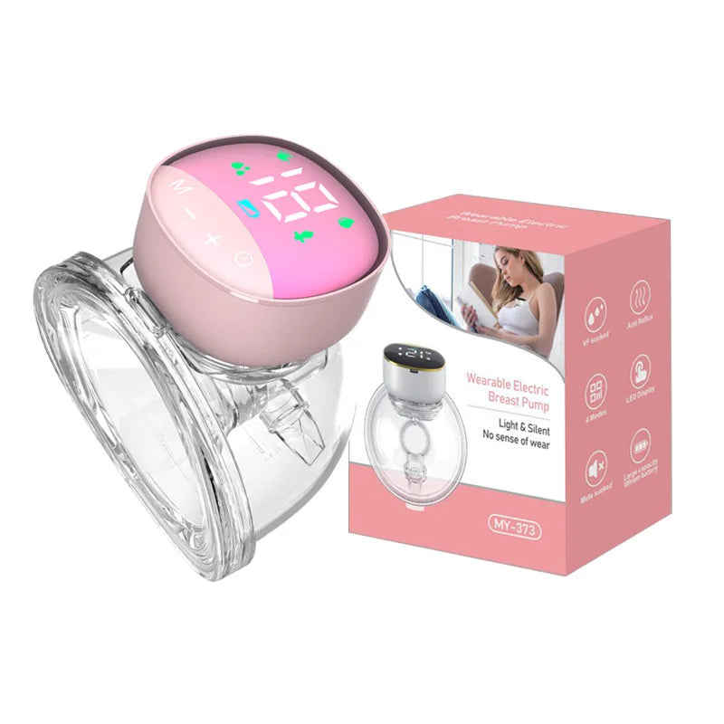 Nouveau tire-lait électrique portable LCD, automatique, mains libres, silencieux, rechargeable par USB, extracteur de lait pour bébé, allaitement maternel, sans BPA