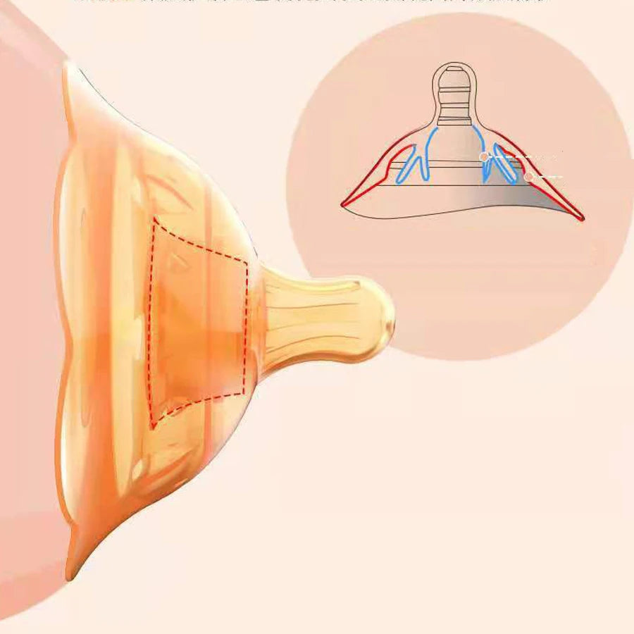 1 protège-tétons en silicone pour allaiter, protège-tétons portable anti-débordement