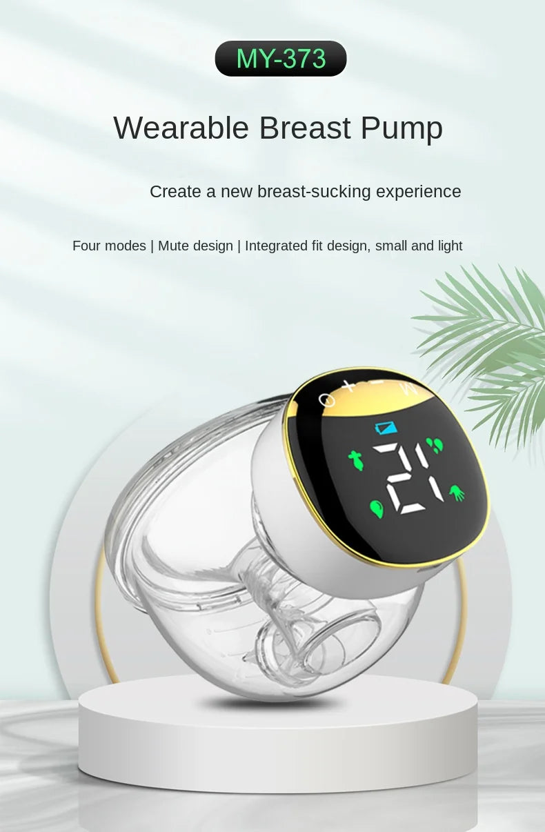 Nouveau tire-lait électrique portable LCD, automatique, mains libres, silencieux, rechargeable par USB, extracteur de lait pour bébé, allaitement maternel, sans BPA