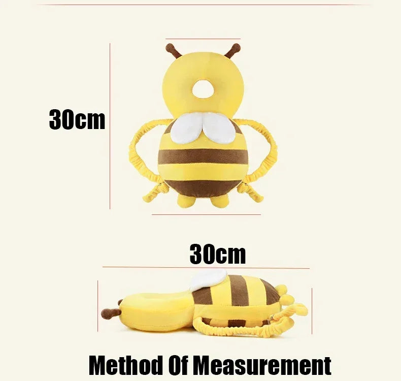 Coussin de protection pour la tête et le dos pour bébé, coussin de protection pour apprendre à marcher, couvre-chef pour prévenir les blessures, coussin de sécurité pour prévenir les chutes, dessin animé, abeille, oreillers pour enfants