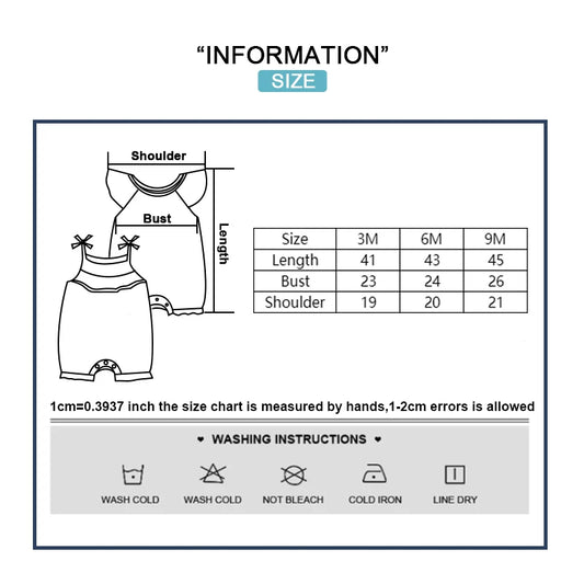 2 pièces été mignon bébé garçon fille combinaisons tissu confortable 0-9 mois nouveau-né barboteuse sans manches vêtements pour bébé