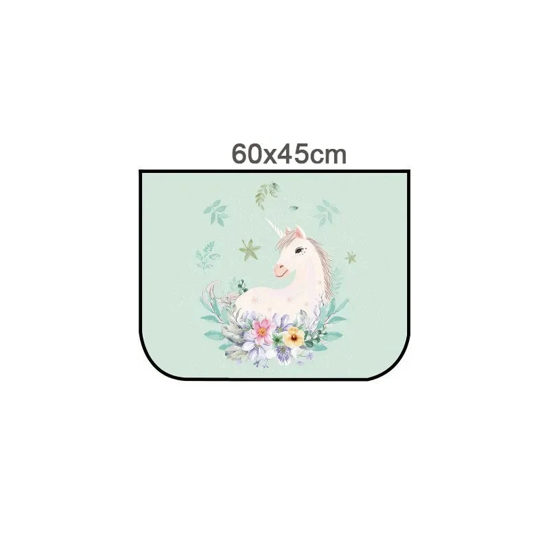 Cartoon Universal Side Window Sunshade UV Protection For Baby Children Car Magnetic Curtain In The Car Window Sunshade Cover