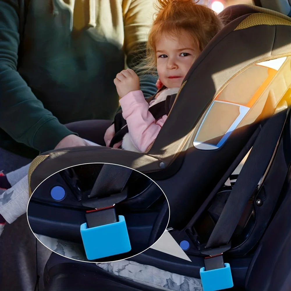 1PC Buckle Up Car Seatbelt Guard Seat Belt Holder Durable Silicone Material Car Accessories Safety Cover Suitable For Kids