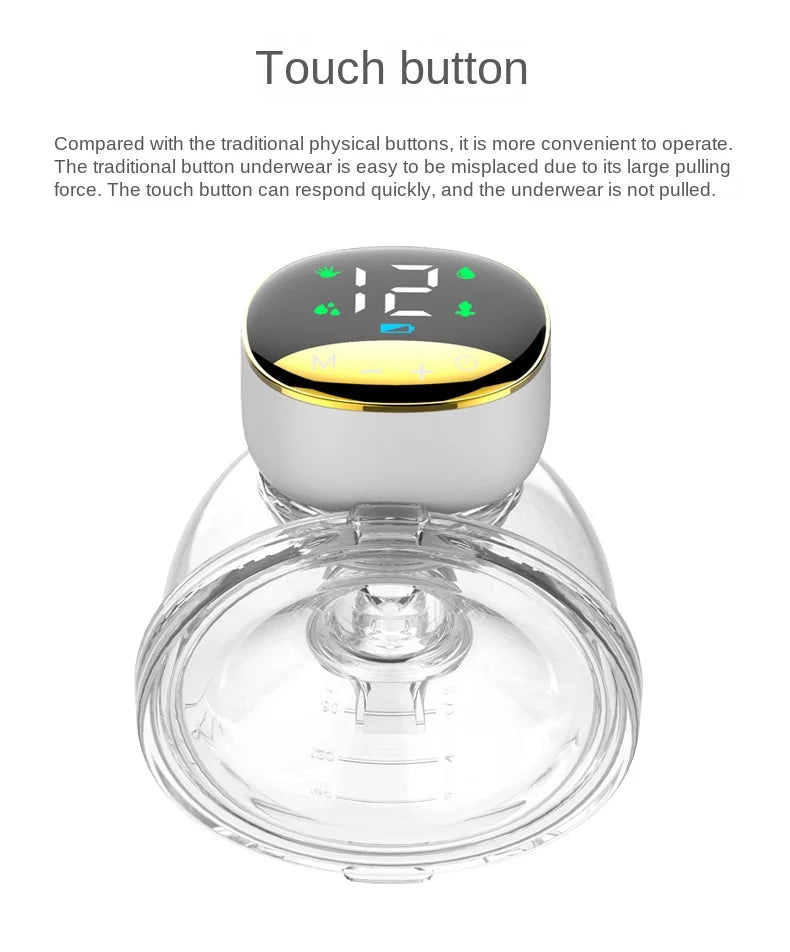 Nouveau tire-lait électrique portable LCD, automatique, mains libres, silencieux, rechargeable par USB, extracteur de lait pour bébé, allaitement maternel, sans BPA