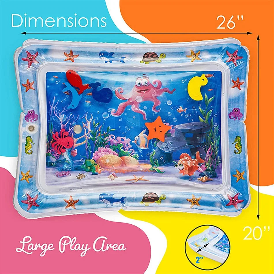 Baby Play Mat Inflatable Water Cushion PVC Infant Tummy Time Toddler Water Pad For Kids Early Education Developing Activity Toys