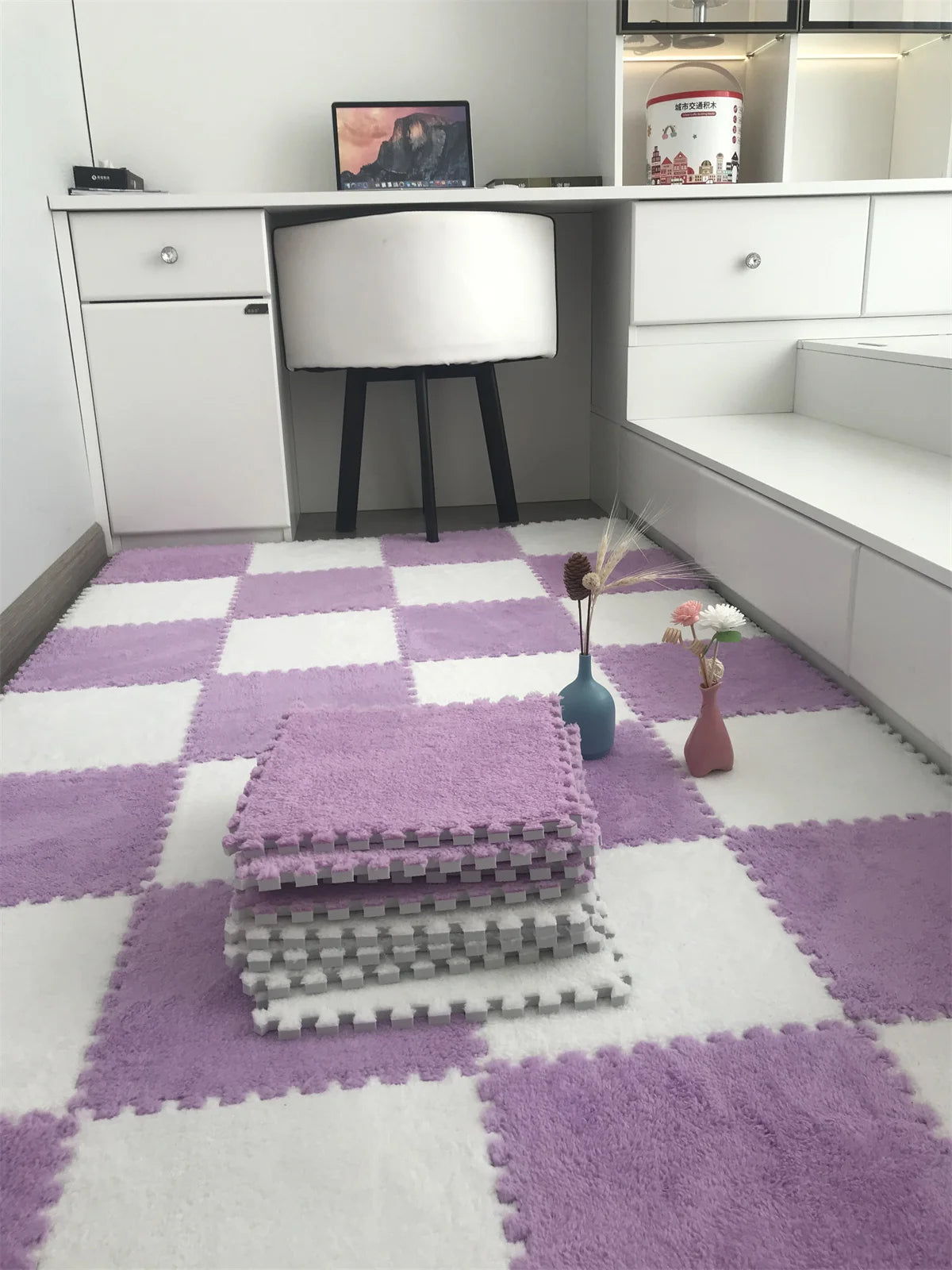 20pcs Activities Mat For Baby Soft Plush Kids Carpet Children's Play Rugs Toys EVA Foam Babies Puzzle Interlock Floor Mats 30*
