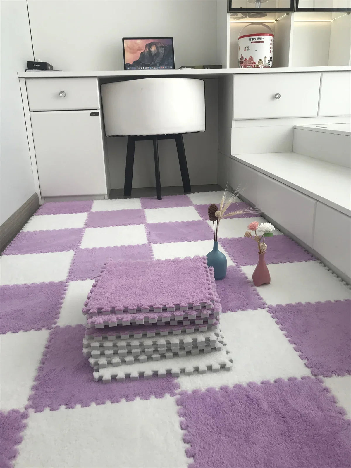 20pcs Activities Mat For Baby Soft Plush Kids Carpet Children's Play Rugs Toys EVA Foam Babies Puzzle Interlock Floor Mats 30*