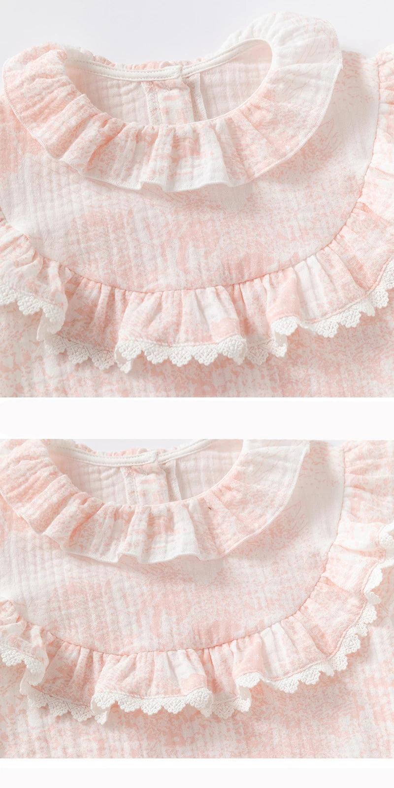 Barboteuse pour bébé fille, barboteuse à volants, col à volants, motif floral, vêtements de princesse pour nouveau-né