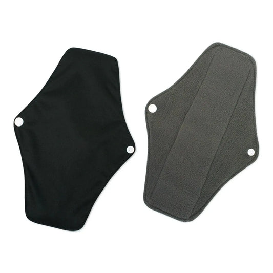 Lot de 2 serviettes hygiéniques en tissu de bambou réutilisables et lavables pour femmes, pour l'allaitement post-partum