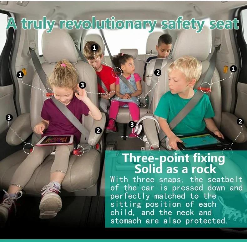 Ifold Portable Baby Car Seat Safety Cushion Travel Pocket Foldable Child Car Safety Seats Harness The Grab and Go Booster