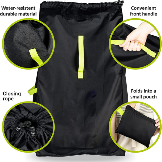 420D Oxford Large Car Seat Bag For Airplane Travel Baby Stroller Dust Cover Infant Carrier Storage Bag With Shoulder Strap