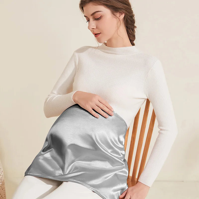 30x50cm Anti Radiation Clothes Maternity Tops 5G EMF WiFi RFID Protect Pregnancy Tunic Silver Fabric Shield Tank Apron Gift