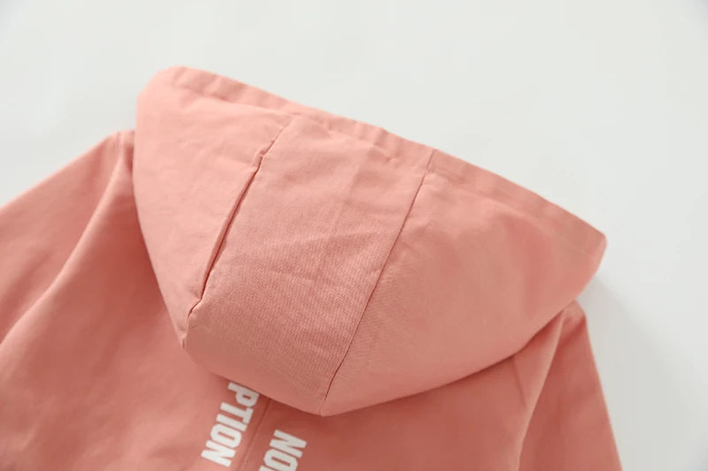 Veste bébé bébé fille coupe-vent printemps et automne nouvelle veste à capuche double face à pois pour enfants veste bébé garçon