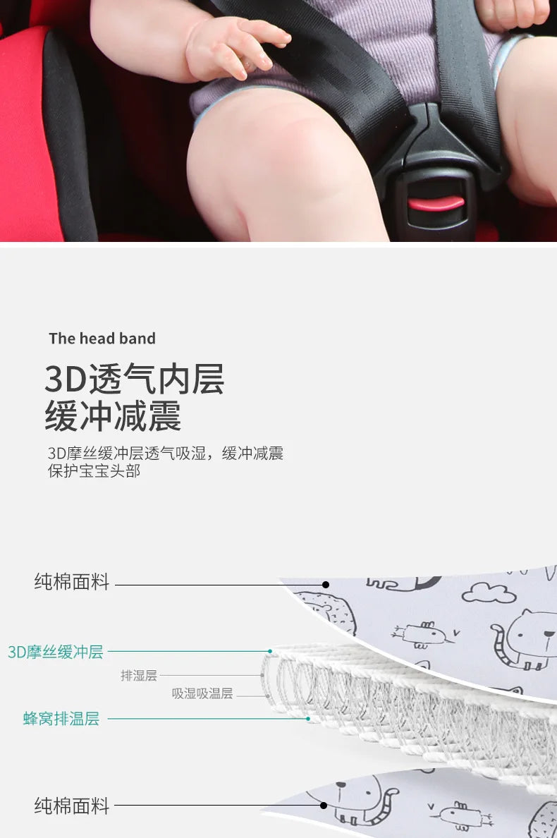 Infant Baby Car Seat Head Support Children Belt Fastening Belt Adjustable Boy Girl Playpens Sleep Positioner Baby Saftey Pillows