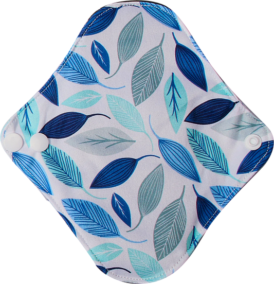 Serviettes hygiéniques en tissu, taille 18 x 18 cm, protège-slips lavables et réutilisables, avec intérieur en charbon de bambou