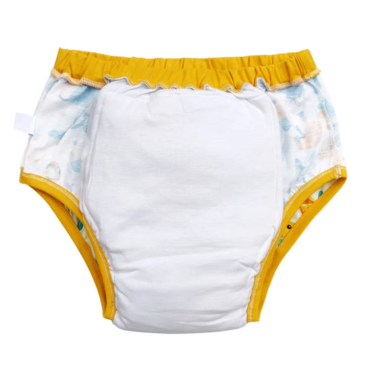 Yellow baby giraffe Waterproof Adult Baby Traning Pants DDLG Reusable Nappies Adult Aloth Diaper Potty Underweaer Panties