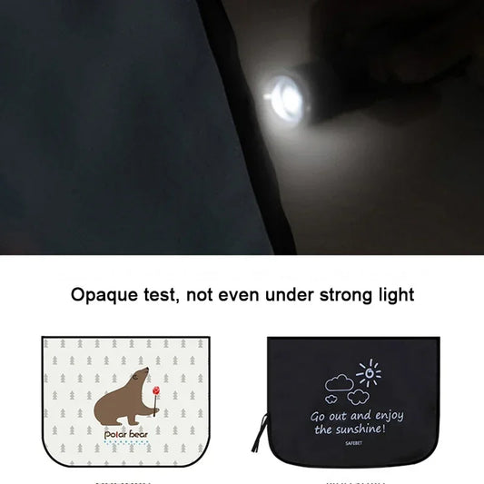 Cartoon Universal Side Window Sunshade UV Protection For Baby Children Car Magnetic Curtain In The Car Window Sunshade Cover