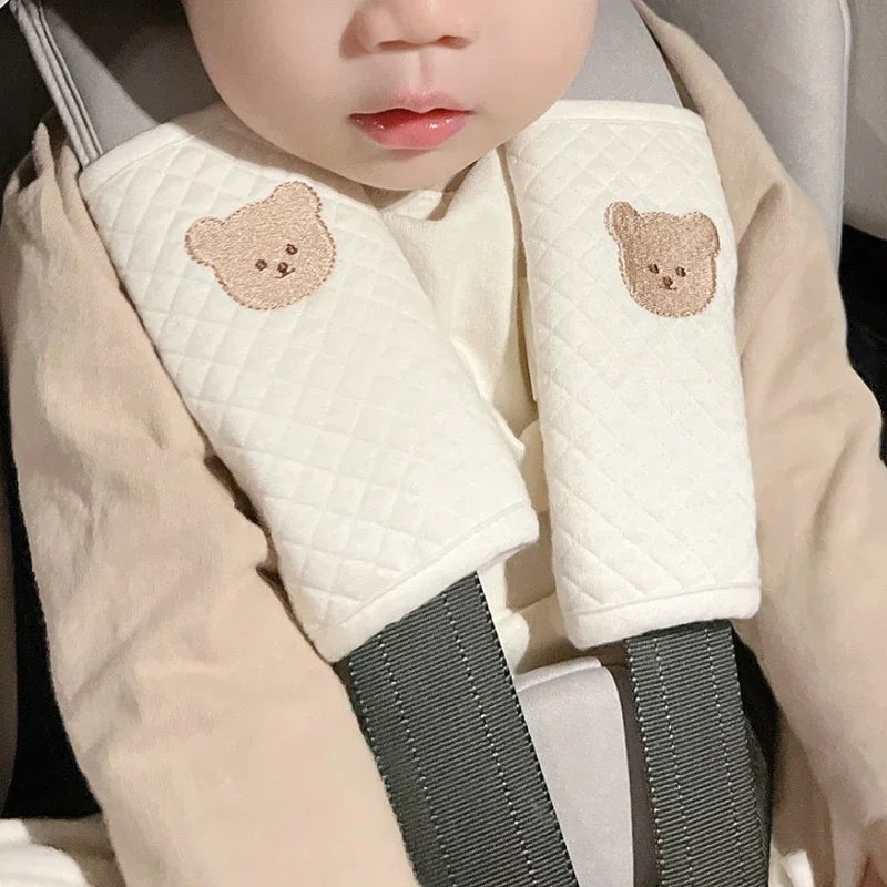 Baby Safety Belt Accessories Cushion Shoulder Strap Cover Chest Protection Vehicle Seat Cushion for Kid Soft Pad Anti-strangling