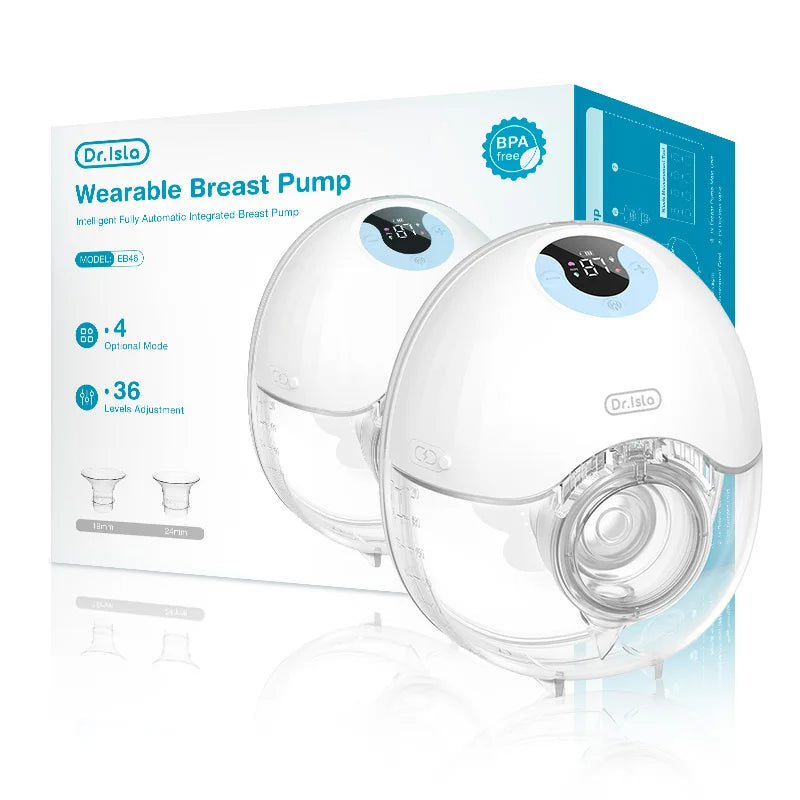 1PCS Wearable Electric Breast Pump 4Modes & 36Levels Comfort Milk Collector Portable Electric Breast Pump BPA FREE 210Ml