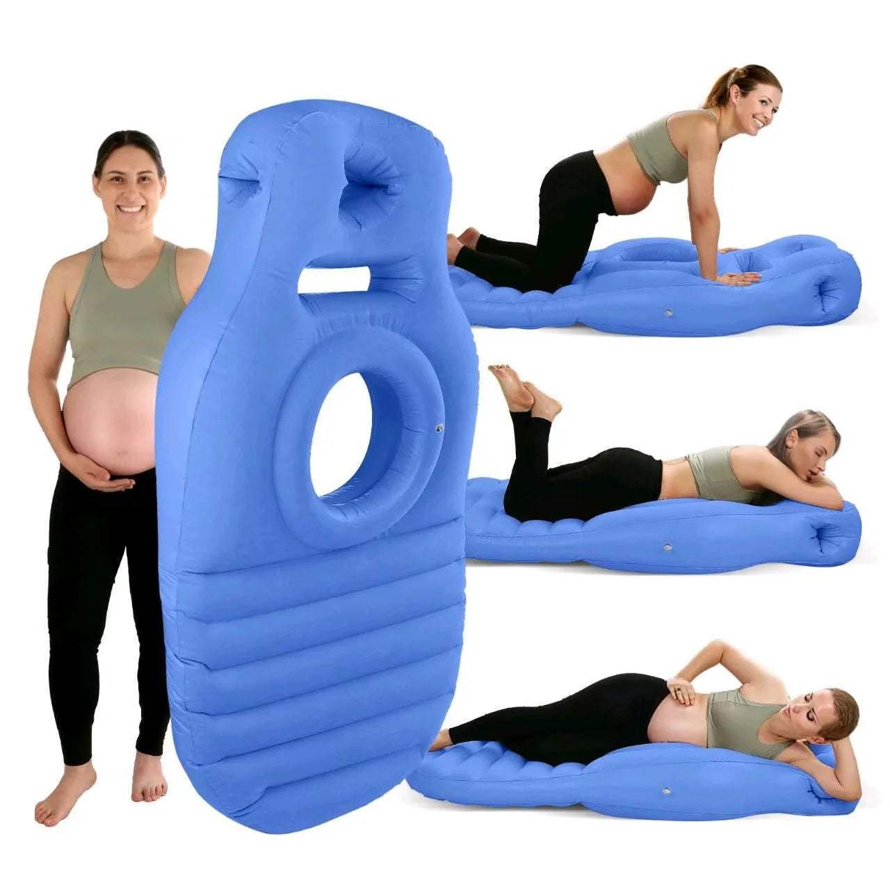 Matelas gonflable pour grossesse, tapis de yoga, oreiller de corps, oreiller de grossesse pour dormir, oreiller de corps