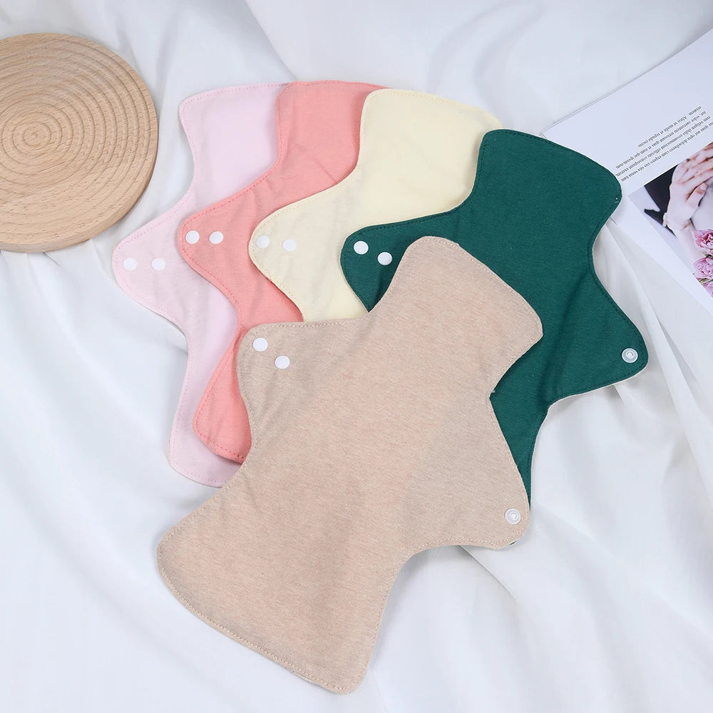 Serviettes hygiéniques en coton coloré BIAI, lavables et réutilisables, très absorbantes et respirantes, cadeau pour femme